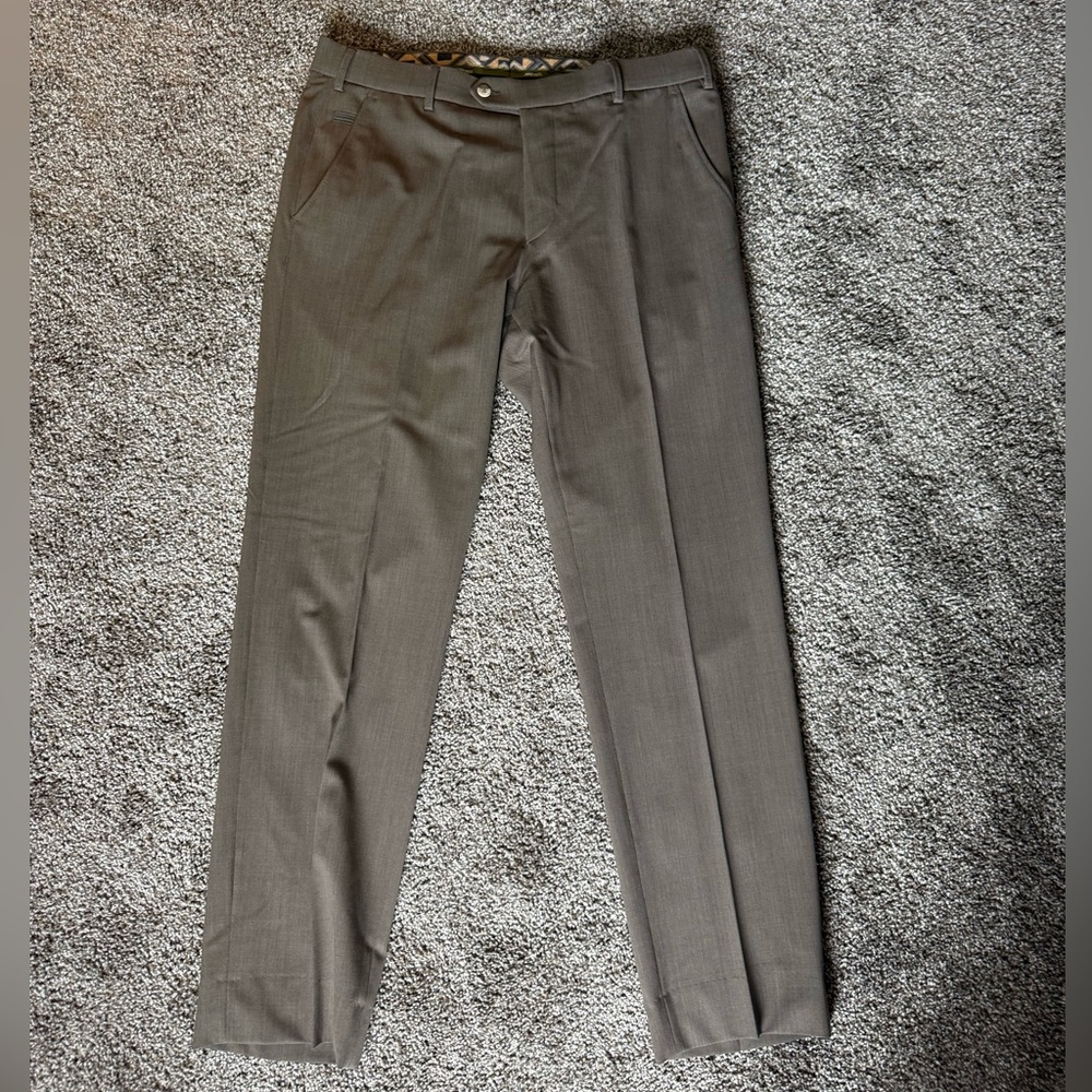 Gray Dress Pants Straight Leg
